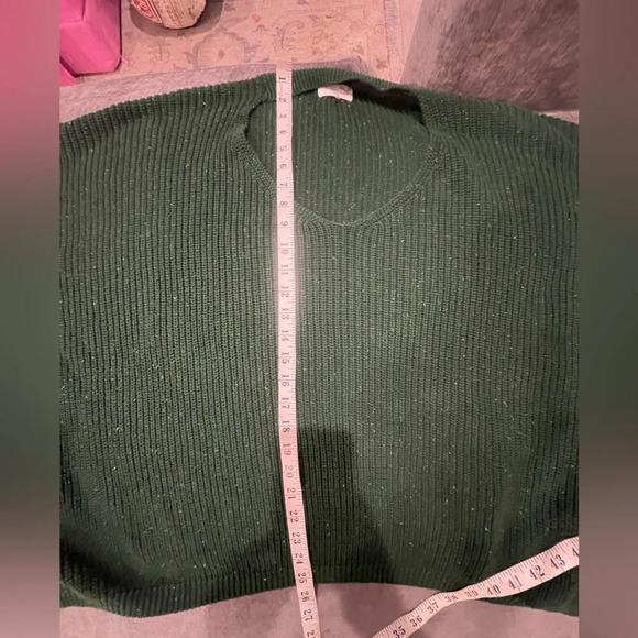 Andrée by Unit Forest Green Speckled Oversized Knit Sweater - Size Large - Picture 8 of 8